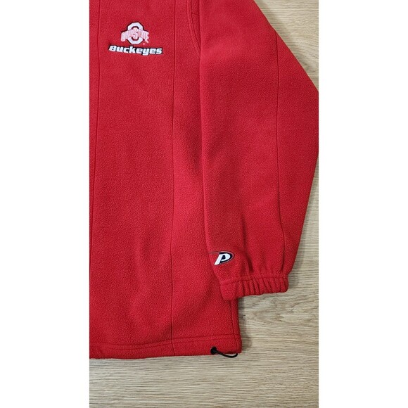 Pro Player Fleece Mens Large Ohio State Buckeyes Embroidered Logo College Zip - Picture 3 of 8